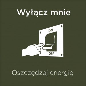 Naklejka "WYŁĄCZ MNIE oszczędzaj energię" 