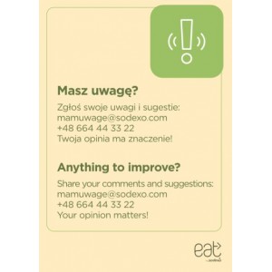 Plakat A4 Masz uwagę? EN