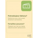 Ulotka A5 Potrzebujesz fakturę ? UA