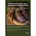 Plakat A4 Jedzenie dużych ilości mięsa negatywnie wpływa na klimat UA