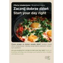 Plakat A4 Oferta śniadaniowa EN