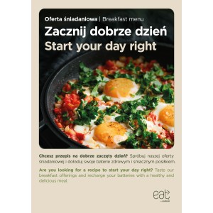 Plakat A1 Oferta śniadaniowa EN