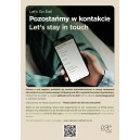 Plakat A1 Let's Go Eat! Pozostańmy w kontakcie EN