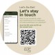 Wobbler z uchwytem mocującym Let's Go Eat! Pozostańmy w kontakcie telefon EN