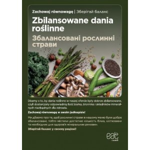 Plakat A1 Zbilansowane dania roślinne UA