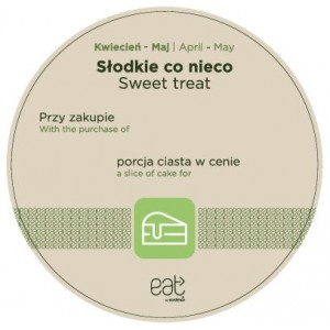 Wobbler z uchwytem mocującym Słodkie co nieco EN