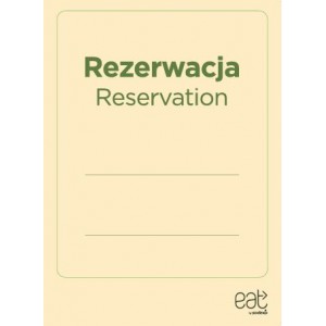 Ulotka A5 dwustronna Rezerwacja