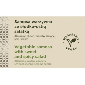 REF_Winietka Samosa warzywna ze słodko-ostrą sałatką