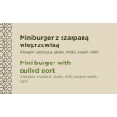 Winietka Miniburger z szarpaną wieprzowiną