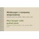 Winietka Miniburger z szarpaną wieprzowiną