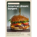 Plakat A1 zmywalny American dream: burgers ENG