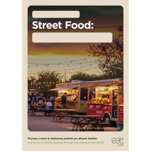 Plakat A1 zmywalny Street Food ENG