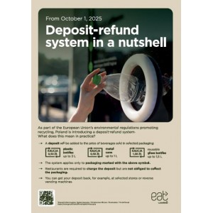 Plakat A1 System kaucyjny w pigułce ENG
