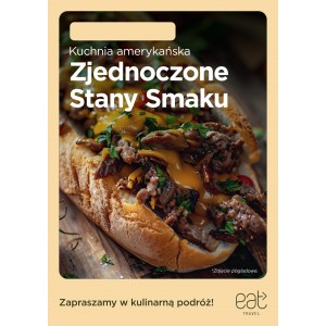 Plakat A4 zmywalny Kuchnia amerykańska potrawa