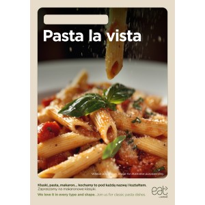 Plakat A1 zmywalny Pasta la vista ENG