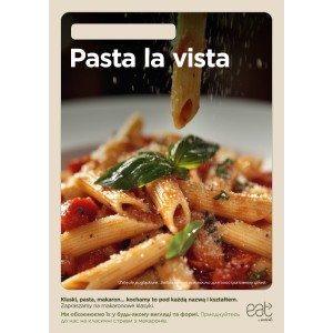 Plakat A1 zmywalny Pasta la vista UA
