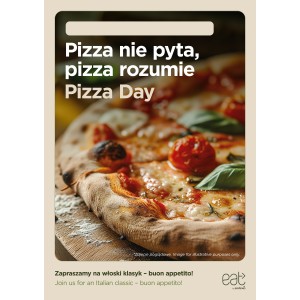 Plakat A1 zmywalny Pizza ENG
