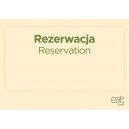 Plakat A4 poziom Rezerwacja