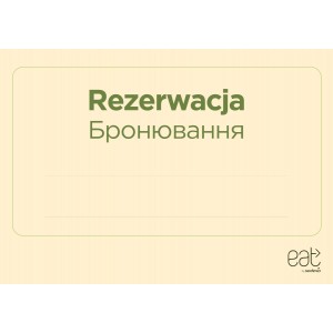 Plakat A4 poziom Rezerwacja UA