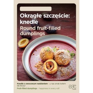 Plakat A1 zmywalny Knedle ENG