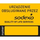 Naklejka urządzenie obsługiwane przez...