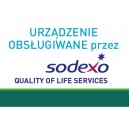 Naklejka urz. obsługiwane przez Sodexo