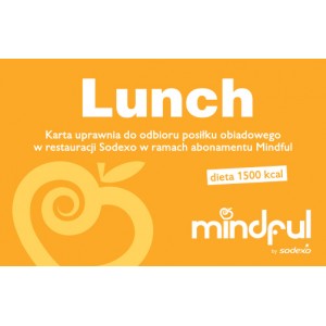 Karta lunch Mindful 1500 kcal
