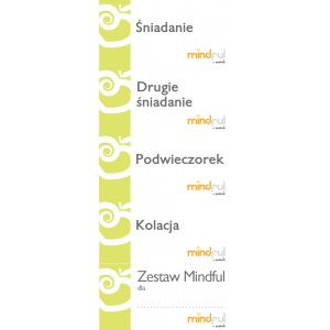 Etykiety dania Mindful