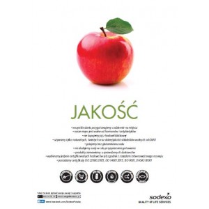 Plakat A4 Jakość Jabłko