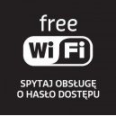 Naklejka free WiFi