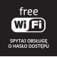 Naklejka free WiFi