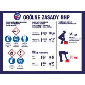 BHP-Naklejki Ogólne zasady BHP