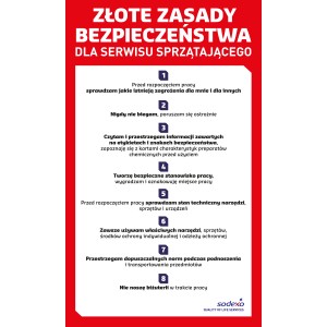BHP-Złote zasady dla serwisu sprzątającego