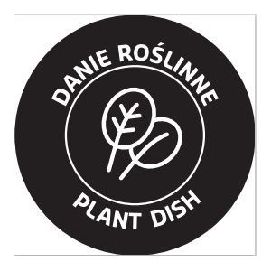Naklejka "Danie roślinne"