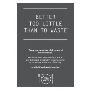 Ulotka A6 Better too little than to waste