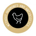 Naklejki " Without hormones and antibiotics" eat