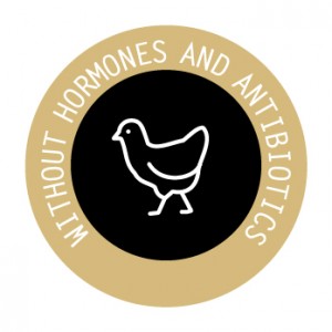 Naklejki " Without hormones and antibiotics" eat
