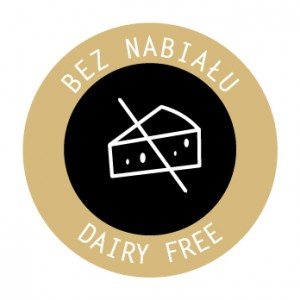 Naklejki "Bez nabiału/Dairy free" eat