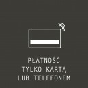 Naklejki "Płatność kartą lub telefonem" eat