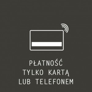 Naklejki "Płatność kartą lub telefonem" eat