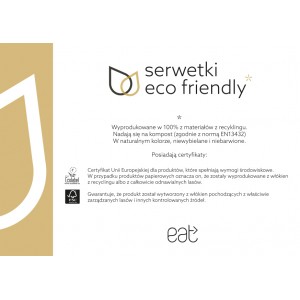 Wkładka A5 Serwetki eat 