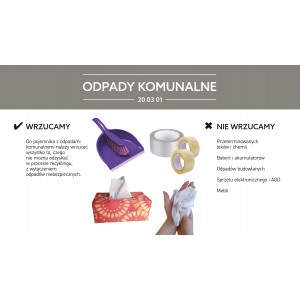 Tabliczka "Odpady komunalne"