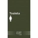 Naklejka toaleta