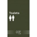 Naklejka toaleta koedukacyjna