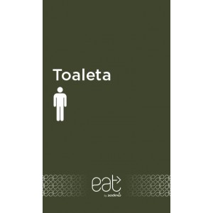 Naklejka toaleta męska