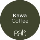 Naklejka "kawa eat"
