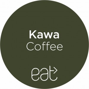 Naklejka "kawa eat"