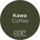 Naklejka "kawa eat"