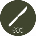 Naklejka "nóż eat"